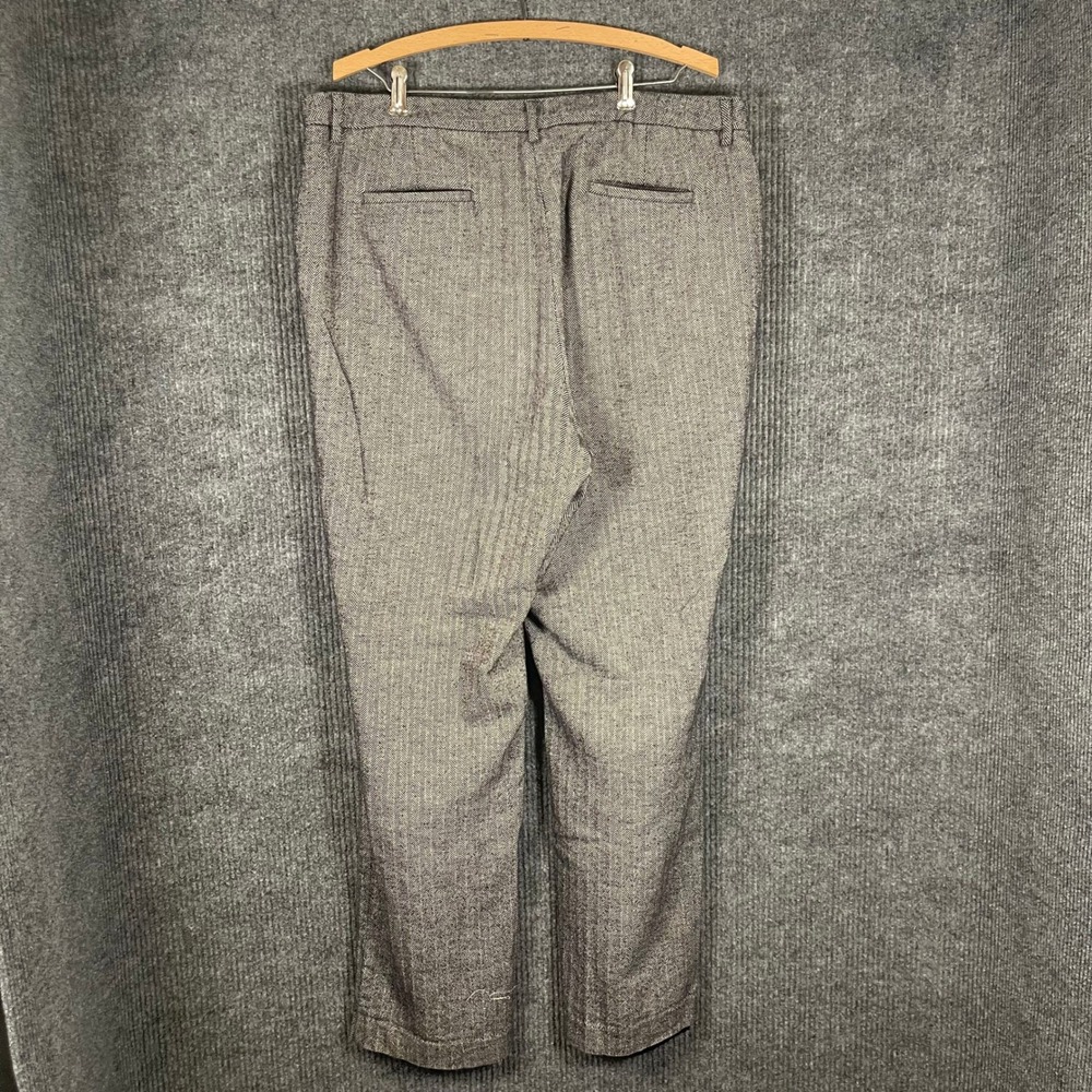 LL Bean Herringbone Dress Pants Trousers Womens 16 Black White Classic Fit‎ - Picture 3 of 15